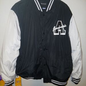Aeropostale Black and White Bomber Jacket